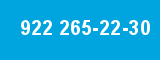 922 265-22-30